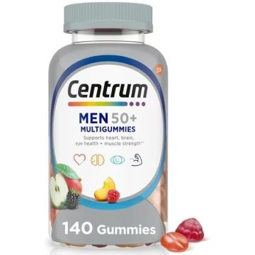 Centrum MultiGummies Men 50+ Multivitamin Supplement 140Ct