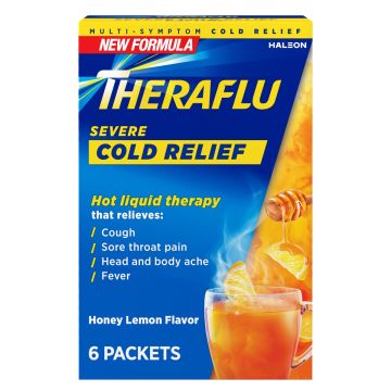 TheraFlu Severe Cold Relief Honey Lemon 6Ct
