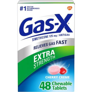 Gas-X Extra Strength Simethicone Anti-Gas Chewable 125mg 48Ct