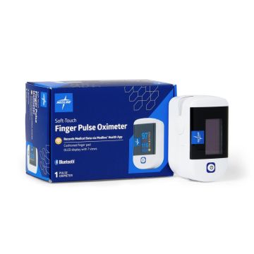 Medline Soft-Touch Bluetooth Fingertip Pulse Oximeter 1Ct