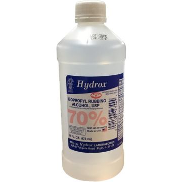 Hydrox 70% Isopropyl Rubbing Alcohol 16oz 1Ct