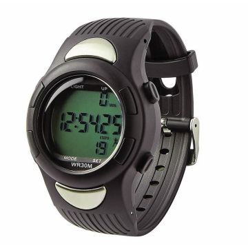 Medline Heart Rate Monitor Pedometer Watch 1Ct