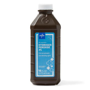 Medline 3% Hydrogen Peroxide 16oz Bottle 1Ct
