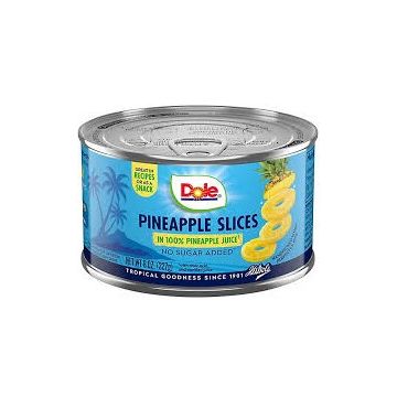 Pineapple Slices In Juice 8oz
