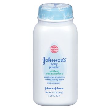 Johnson's Cornstarch Baby Powder with Aloe Vera and Vitamin E, 1.5oz