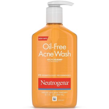 Neutrogena Oil-Free Acne Wash, 9.1 oz. Pump Bottle, One