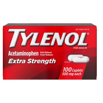 Tylenol Extra Strength Caplets 500 mg 100Ct