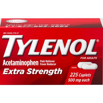Tylenol Extra Strength Caplets 500mg 225Ct