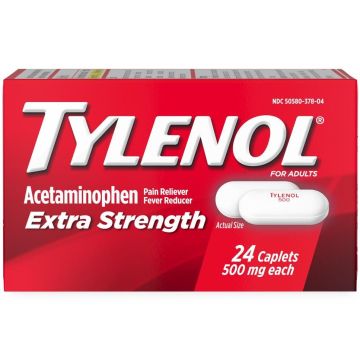 Tylenol Extra Strength Caplets 500mg 24Ct