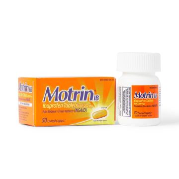 Motrin IB Ibuprofen Caplet 200mg 50Ct