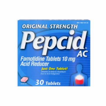 Pepcid AC Tablet Medication, Regular-Strength 30 Count