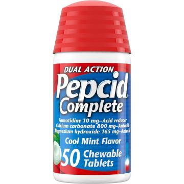 Pepcid Complete Chewable Tablet Cool Mint 50Ct