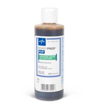 Medline Povidone Iodine Prep Solution, 4-oz. Bottle, One