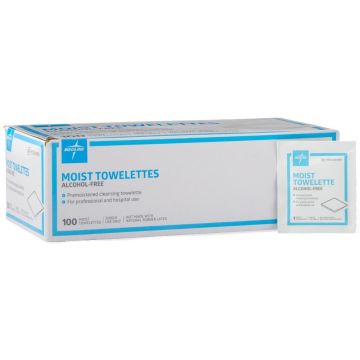 Cleansing Wet Wipes, Alcohol-Free, 100 Wipes per Box