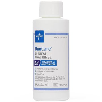 Medline DuoCare Clinical 2-in-1 Oral Rinse 2oz 1Ct