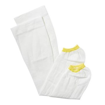 Anti-Embolism Stockings, Size S Regular, Yellow Toe (10in-13in Calf)/White Top (14in-16in Leg), One Pair