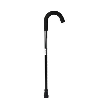 Medline Standard Aluminum Black Cane 1Ct