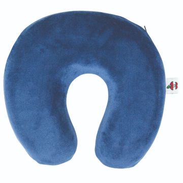 Core Memory Foam Travel Neck Pillow, Accommodative, Blue, One