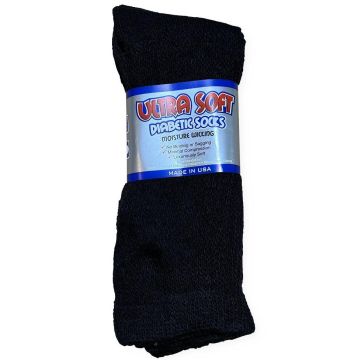 Medline Ultra Soft Padded Diabetic Socks 2Pr