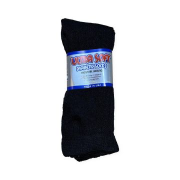 Medline Ultra Soft Padded Diabetic Socks XL 2Pr