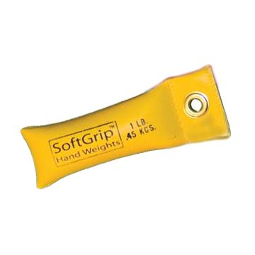 SoftGrip Hand Weight Yellow 1lb 1Ct