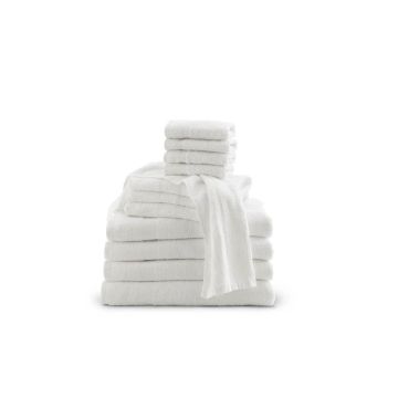 Medline Classic Cotton Terry Hand Towel White 16x27 12Ct