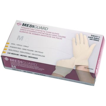 MediGuard Synthetic Exam Gloves, Size M