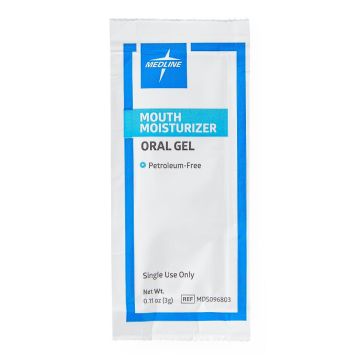 Medline Mouth Moisturizer Oral Gel, 3g Packet, One