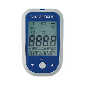 EVENCARE G2 Bluetooth Blood Glucose Monitoring Starter Kit 26Pc