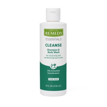 Medline Remedy Essentials Shampoo & Body Wash Kiwi Mango 8oz 48Ct