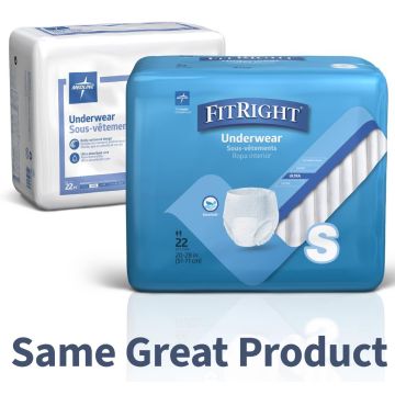 Medline Protection Plus Classic Disp Underwear S 22Ct