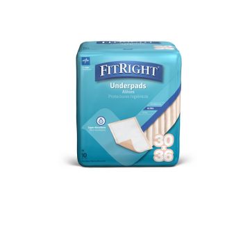 Medline FitRight Underpad Heavy Absorbency 30x36 100Ct