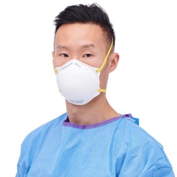 Medline N95 Cone Particulate Respirator Face Mask, Size Regular, Box of 20