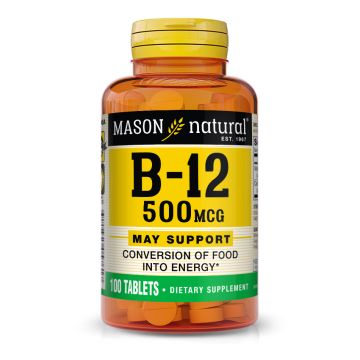 Mason Natural Vitamin B12 Tablet 500mcg 100Ct
