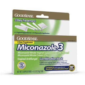 GoodSense Miconazole 3-Day Vaginal Suppository Cream
