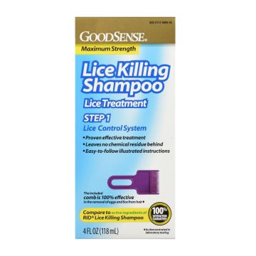 GoodSense Max Strength Lice Killing Shampoo 4oz 1Ct