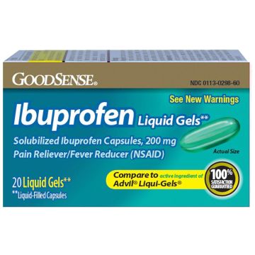 GoodSense Regular Strength Ibuprofen Softgels 200mg 20Ct