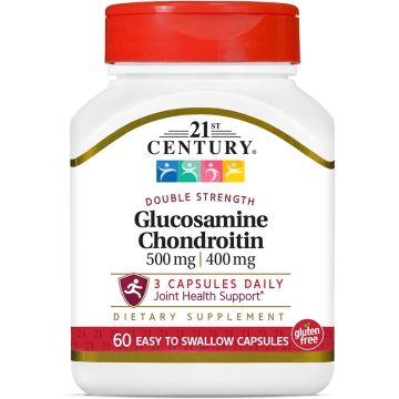 Glucosamine 500 mg and Chondroitin 400 mg Capsule, 60/Bottle, One Bottle