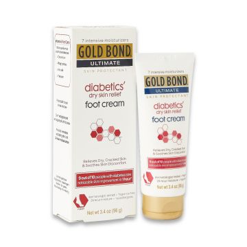 Gold Bond Medicated Diabetic Foot Cream, 3.4 oz.Tube, One