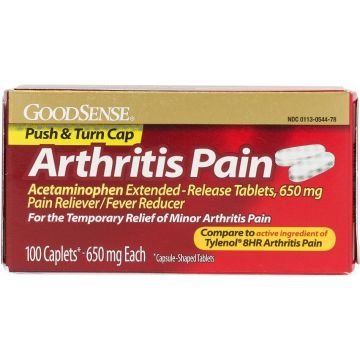 GoodSense Arthritis Pain Acetaminophen Ex Strength 650mg, Tablet 100Ct