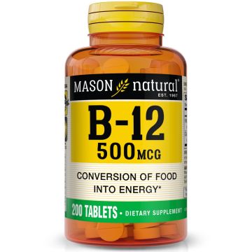 Mason Natural Vitamin B12 Tablet 500mcg 200Ct