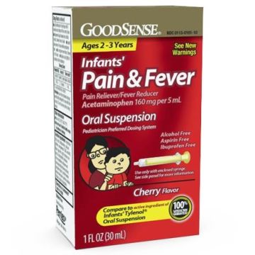 GoodSense Infant Pain & Fever Liquid Cherry 4oz 1Ct