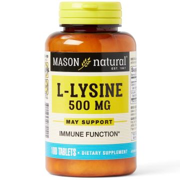 L-Lysine Tablets, 500 mg, Bottle of 100