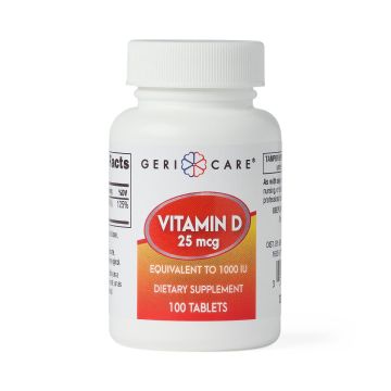 GeriCare Vitamin D3 Tablet 1000IU 100Ct