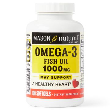 Mason Natural Fish Oil Softgels 1000mg 100Ct