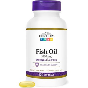 21st Century Fish Oil Rapid Release Softgels 1200mg 120Ct
