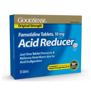 GoodSense Famotidine Acid Reducer Heartburn Tablet 10mg 30Ct