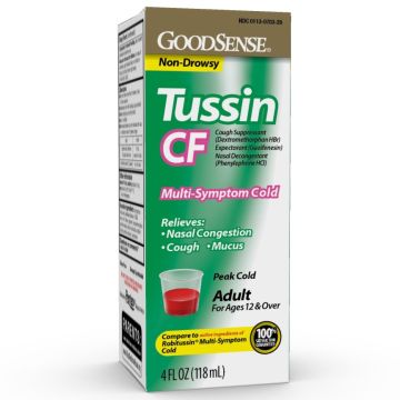 GoodSense Tussin CF Multi-Symptom Cold Medicine 4oz 1Ct