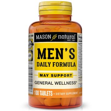 Mason Natural Men's Daily Multivitamin Tablets 100Ct