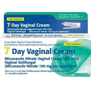 Miconazole Nitrate 2% 7-Day Vaginal Cream With Applicator